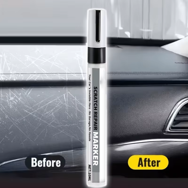 Car Scratch Repair Pen - Self-Use Paint Touch-Up Pen for Cars, Suitable for Repairing Scratches on Dashboards, Car Doors, Trim Strips, Buttons, and Switch Areas Easy to Use, Long-Lasting and Non-Fading, Designed Specifical