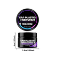 Car Plastic Restorer Back To Black Gloss Auto Interior Leather & Panel Renewal Wax Coating Agent Auto Polish And Repair Coating