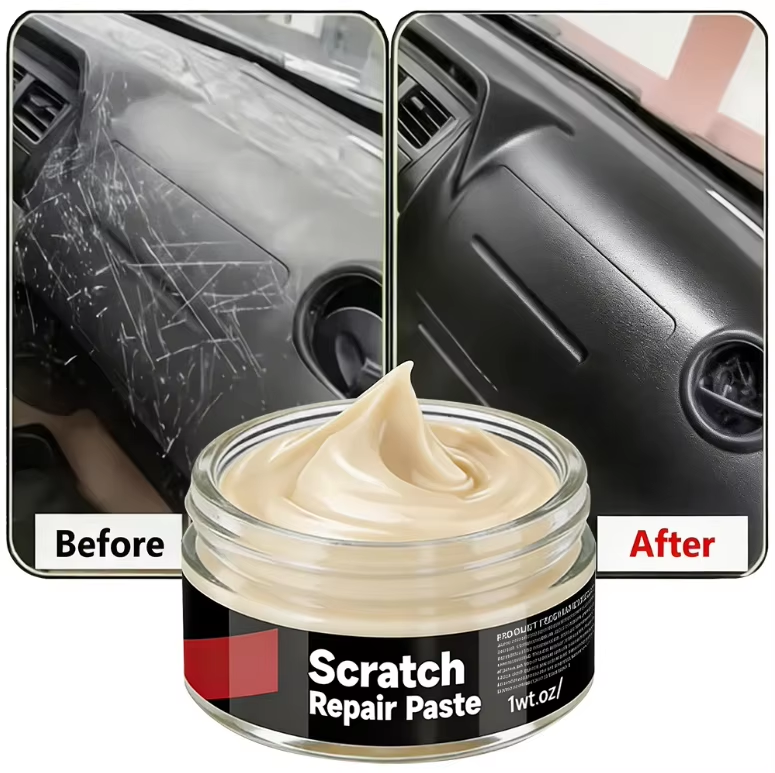 Car Plastic Refurbishment Agent, Leather Repair & Trim Polishing Wax, Anti-Aging & Scratch Elimination for Tires