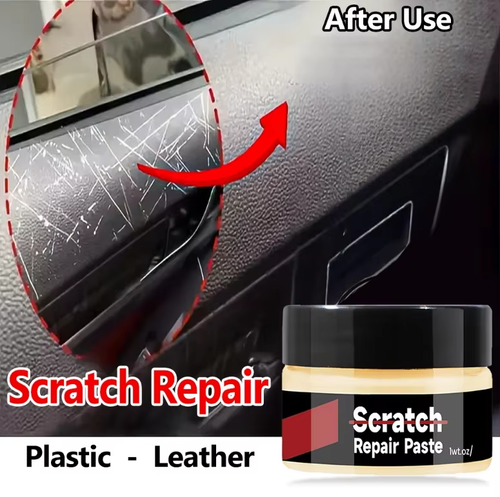 Car Plastic Refurbishment Agent, Leather Repair & Trim Polishing Wax, Anti-Aging & Scratch Elimination for Tires