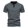 My Store MRMT 2026 Brand New Men's t Shirt Deep V-Neck Short Sleeve T-shirt For Male Elastic Bottom Tops Small Standing Neck Tshirt